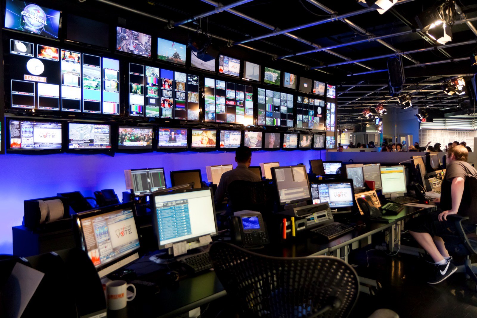 Broadcast headend and playout control room